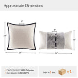 CUDDLESUPPORT ARMRESTS Luxury Decorative Pillow Set of 2 with Inserts