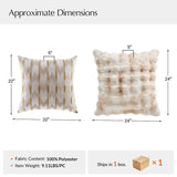 CUDDLESUPPORT ARMRESTS Luxury Decorative Pillow Set of 2 with Inserts