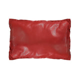 Red Leather Pillow