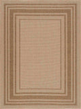 Isoko Bordered Faux Jute Outdoor Rug