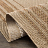 Isoko Bordered Faux Jute Outdoor Rug