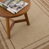 Isoko Bordered Faux Jute Outdoor Rug