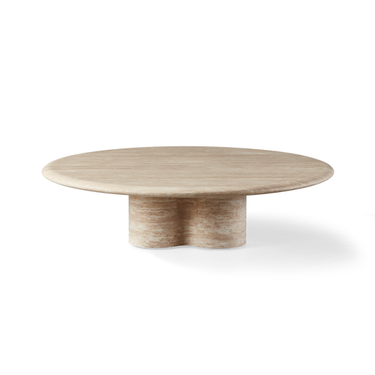 Porto Travertine Round Coffee Table