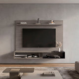 Desa 65" TV Stand with 5 Open Shelves, Modern Media Console for Living Room Entertainment Storage
