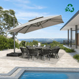 PURPLE LEAF Eco-friendly Fade Resistant Patio Umbrella High Quality Cantilever Umbrella