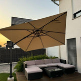 PURPLE LEAF Best Value Cantilever Patio Umbrella with Left-Right Tilt and 360° Swivel Outdoor Umbrellas