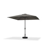 PURPLE LEAF Black Frame Outdoor Market Umbrellas Yard Tilting Patio Table Umbrella with Base