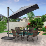 PURPLE LEAF Patio Outdoor Large Umbrella Square and Rectangular Cantilever Yard Sun Umbrellas