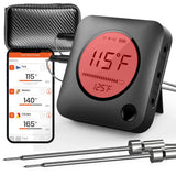 Smart Bluetooth Bbq Grill Thermometer - Digital Display, Wireless Remote Alert Ios Android Phone