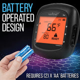 Bluetooth Wireless Bbq Digital Thermometer - Includes 2 Temperature Probes And Travel Case With Digital Lcd Display Screen