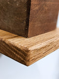 Small Square Display Shelf in Mahogany