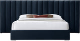 Pablo Elegant Velvet Bed with Chrome Legs - Chic Contemporary Design for a Luxurious Bedroom Retreat