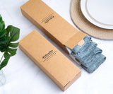 Metallic Thread Linen Napkins