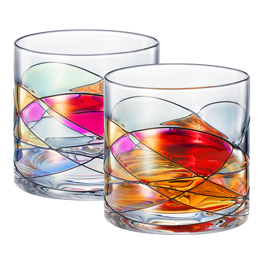 Artisanal Hand Painted Whiskey - 9.6 OZ Glassware