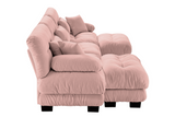 CLOUDIES 134" 3 Seater Sofa with 2 Ottomans
