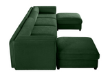 HARMONY 142" 4-Seater Sofa with 2 Ottomans