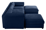 HARMONY 109" 3-Seater Sofa with 2 Ottomans