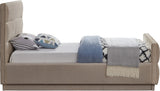 Paxton Twin Bed - Luxurious Chenille Upholstered Design with Channel Tufted Headboard for Elegance