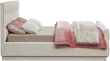 Paxton King Bed - Luxurious Chenille Upholstered Design with Channel Tufted Headboard for Comfort