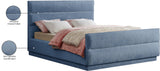 Paxton Chenille Fabric Queen Bed - Luxurious Cozy Design with Tufted Headboard for Elegant Bedrooms