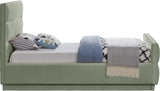 Paxton Twin Bed - Luxurious Chenille Upholstered Design with Channel Tufted Headboard for Elegance