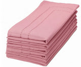 Hemstitch Napkins - Peony