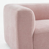Philo Blush Pink Low Profile Modular Sofa (Loveseat)