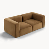 Philo Performance Velvet Low Profile Modular Sofa (Loveseat)