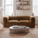 Philo Performance Velvet Low Profile Modular Sofa (Loveseat)