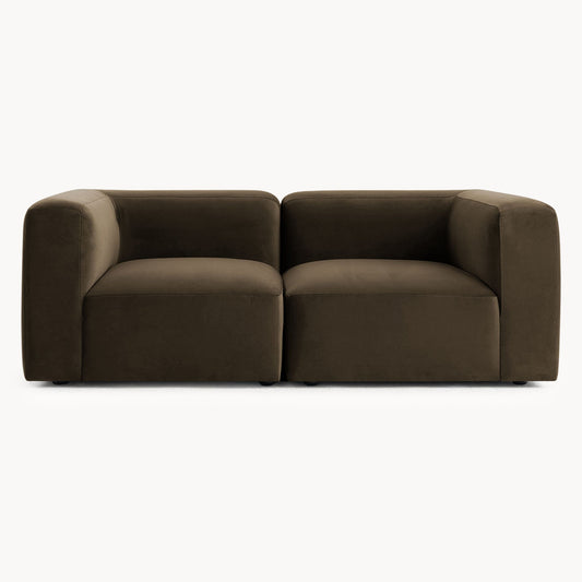 Philo Performance Velvet Low Profile Modular Sofa (Loveseat)