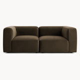 Philo Performance Velvet Low Profile Modular Sofa (Loveseat)