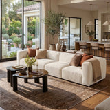 Philo Chenille Low Profile Modular Sofa (4-Seater)