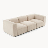 Philo Chenille Low Profile Modular Sofa (3-Seater)