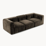 Philo Chenille Low Profile Modular Sofa (3-Seater)