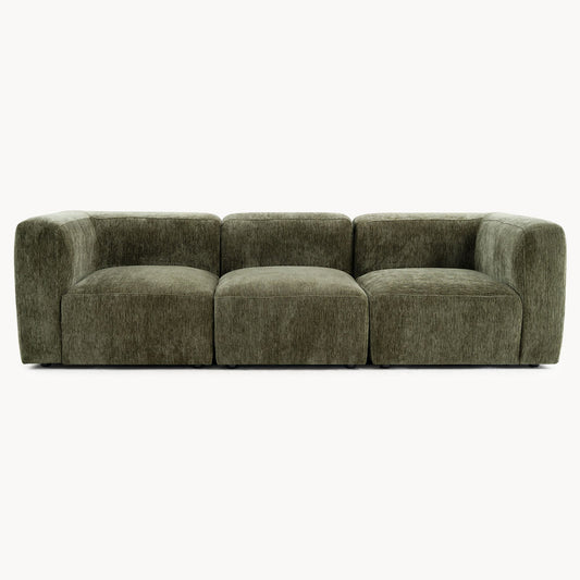 Philo Chenille Low Profile Modular Sofa (3-Seater)
