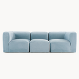 Philo Performance Velvet Low Profile Modular Sofa (3-Seater)