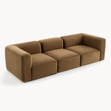 Philo Performance Velvet Low Profile Modular Sofa (3-Seater)