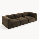Philo Performance Velvet Low Profile Modular Sofa (3-Seater)