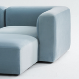 Philo Performance Velvet Low Profile Modular Sofa (3-Seater)
