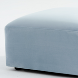 Philo Performance Velvet Low Profile Modular Sectional Sofa (3-Seater+Ottoman)