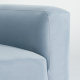 Philo Performance Velvet Low Profile Modular Sofa (4-Seater)