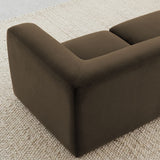 Philo Performance Velvet Low Profile Modular Sectional Sofa (3-Seater+Ottoman)