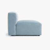 Philo Performance Velvet Low Profile Modular Armless Chair
