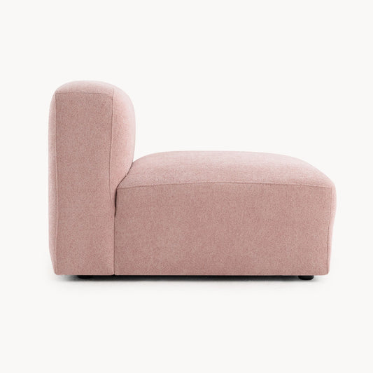 Philo Blush Pink Low Profile Modular Armless Chair
