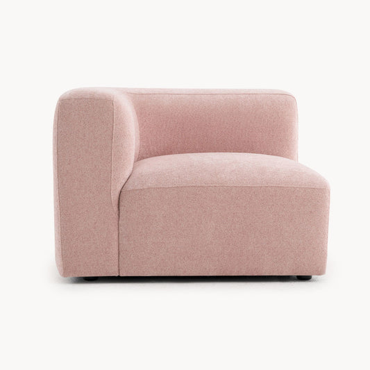 Philo Blush Pink Low Profile Modular Corner Chair