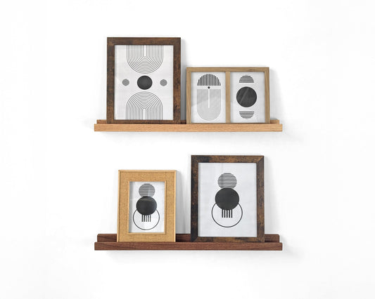 Wood Picture Ledge Display Shelf for Wall Art