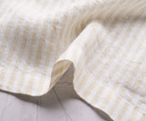 Beige Pinstripe Linen Napkins - Set of 4, 8 & More