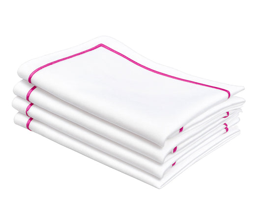 Pink And White Napkins