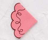 Pink Scallop Placemats