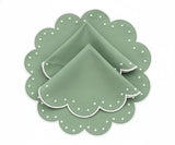 Placemats Round - Scallop Placemat Washable
